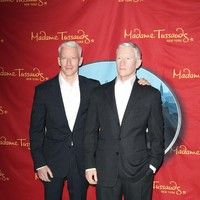 Anderson Cooper attends the unveiling his new wax figure photos